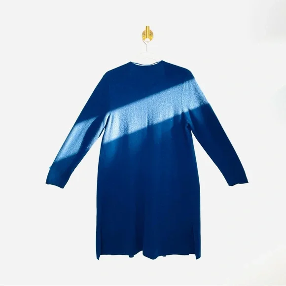 Minimalist | J McLaughlin 100% Cashmere Cardigan | Deep Blue Long Duster | XL - Picture 14 of 16
